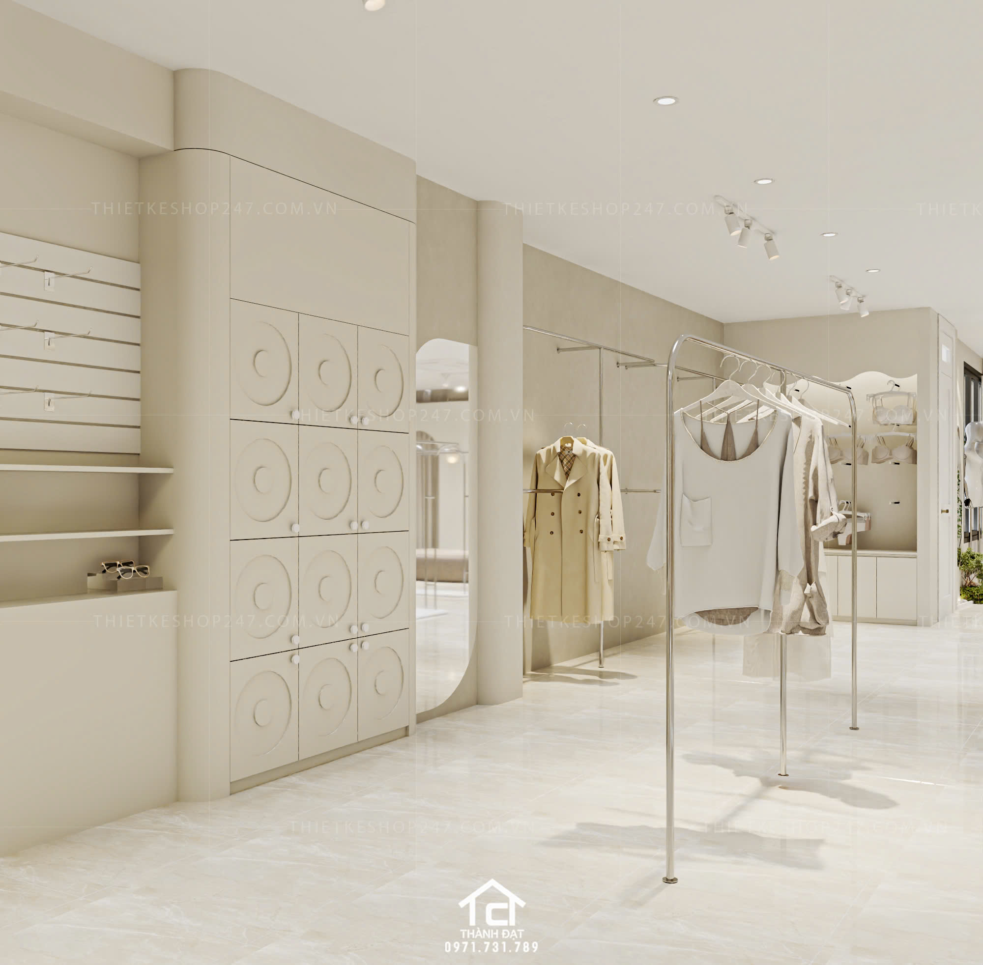 thiết kế shop thời trang đẹp thu hút