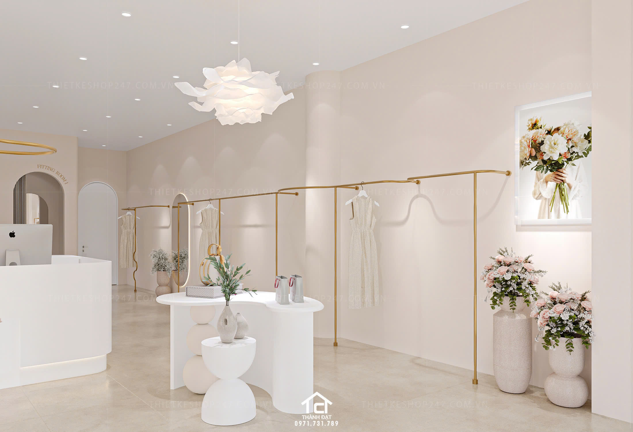 thiết kế shop thời trang đẹp thu hút