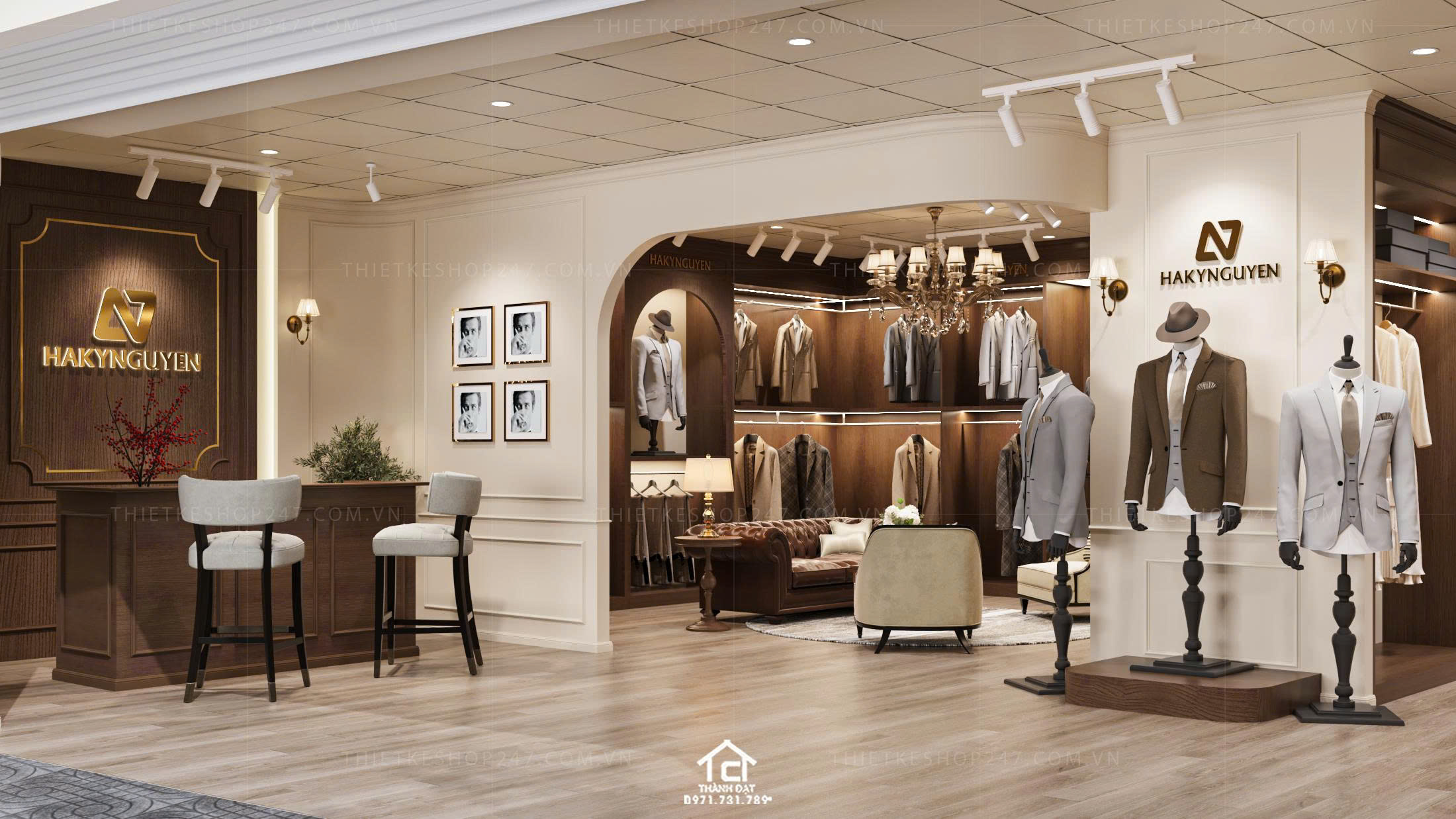 Thiết kế shop thời trang đẹp thu hút