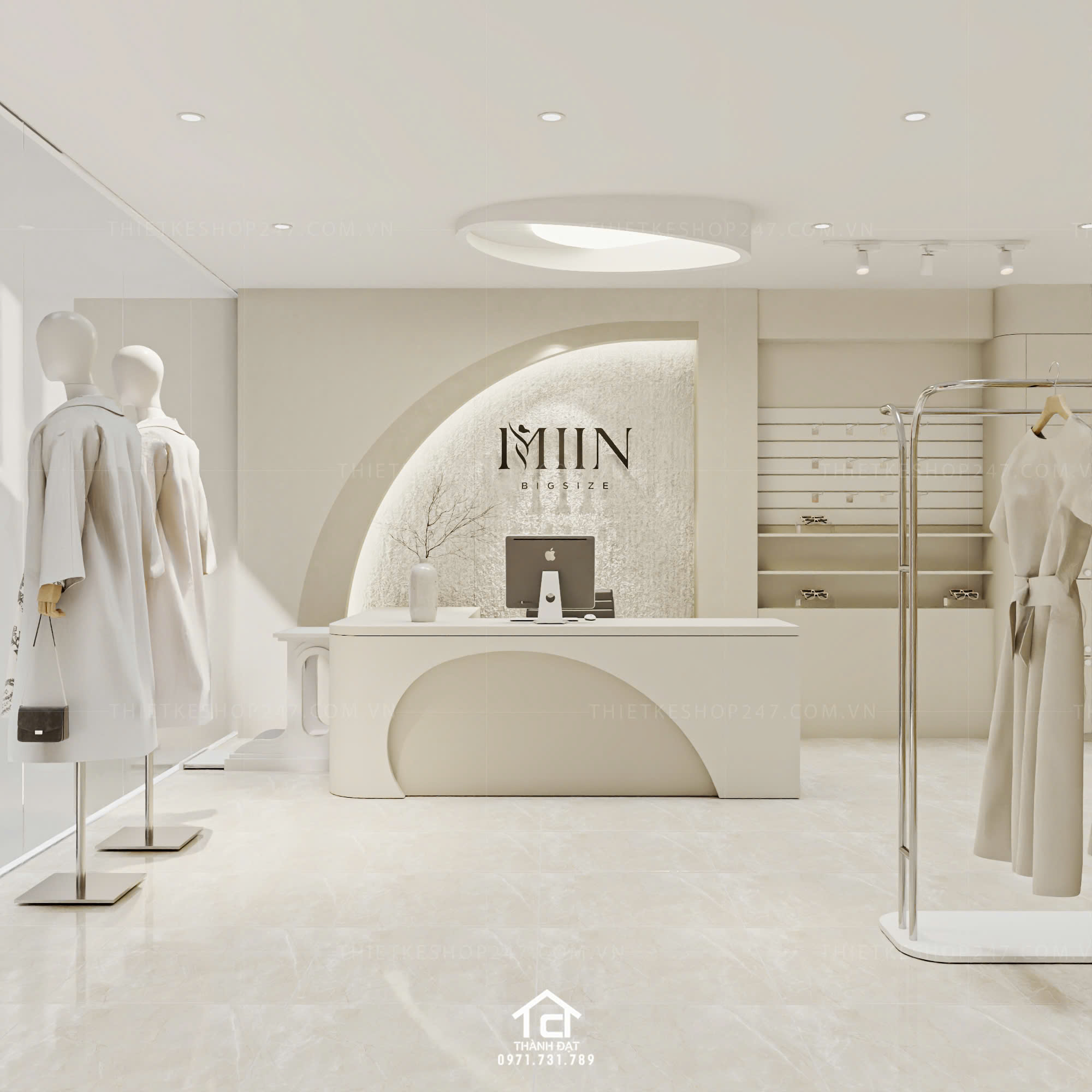 thiết kế shop thời trang đẹp tinh tế