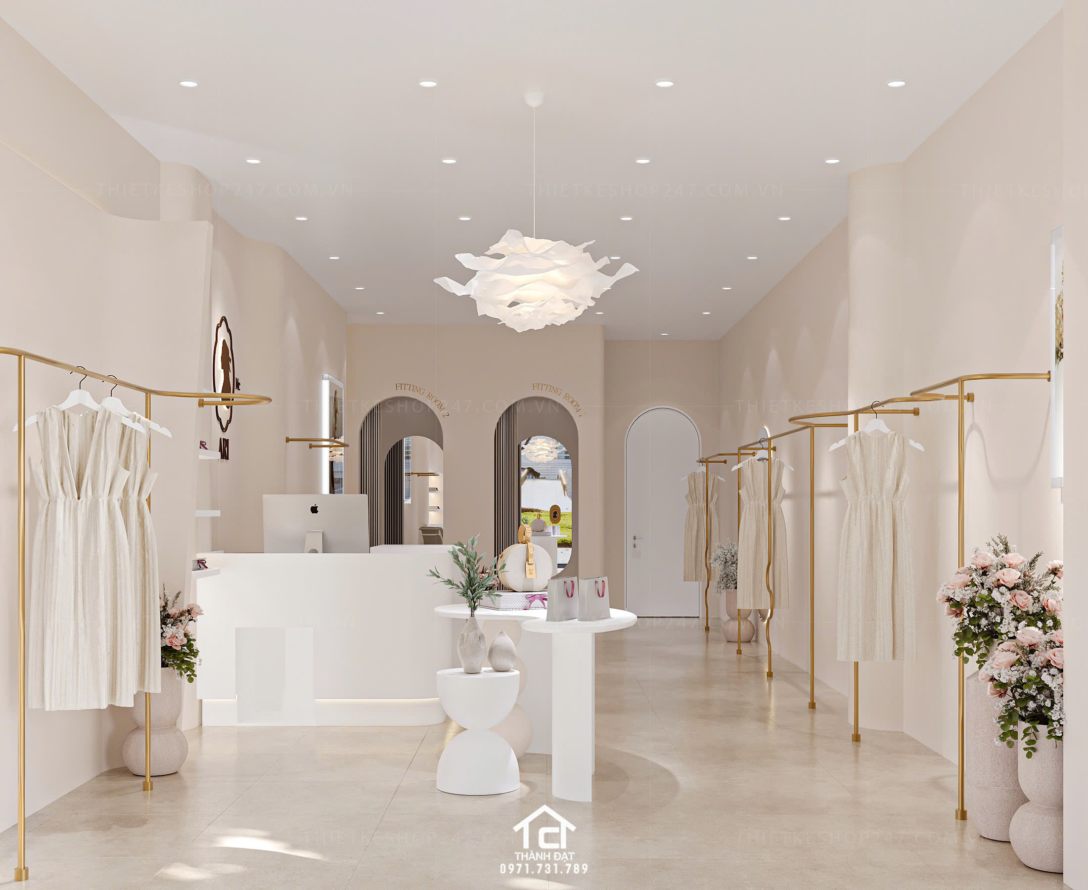 thiết kế shop thời trang đẹp tinh tế
