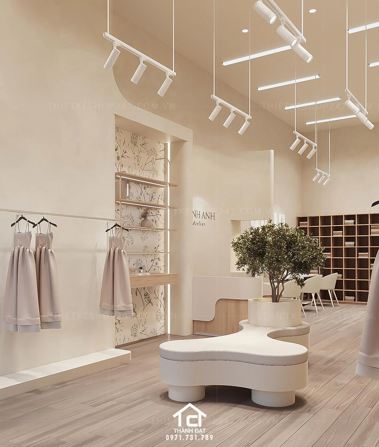 thiết kế shop thời trang đẹp tinh tế