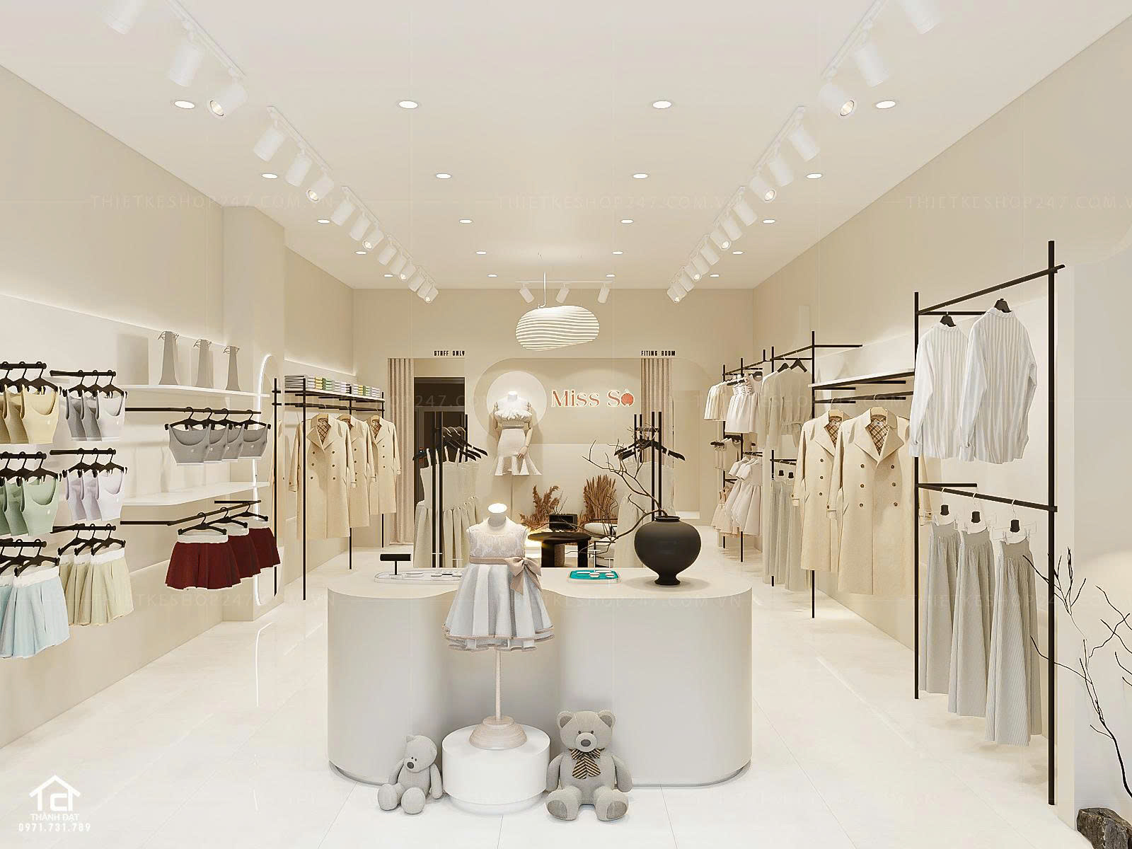 thiết kế shop thời trang đẹp tinh tế