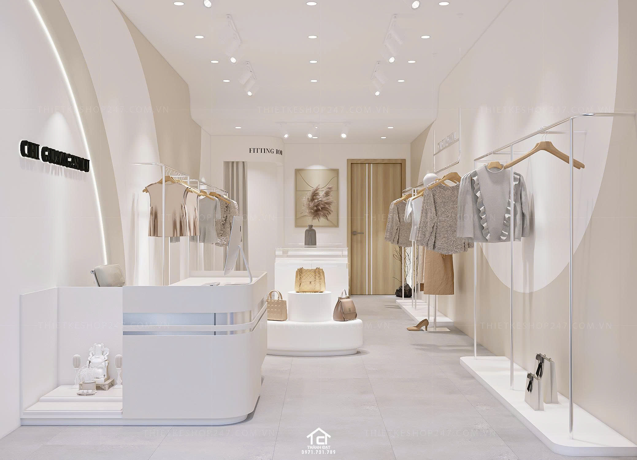 thiết kế shop thời trang đẹp tinh tế