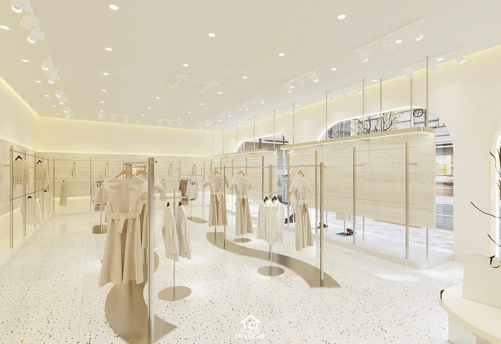 thiết kế shop thời trang đẹp