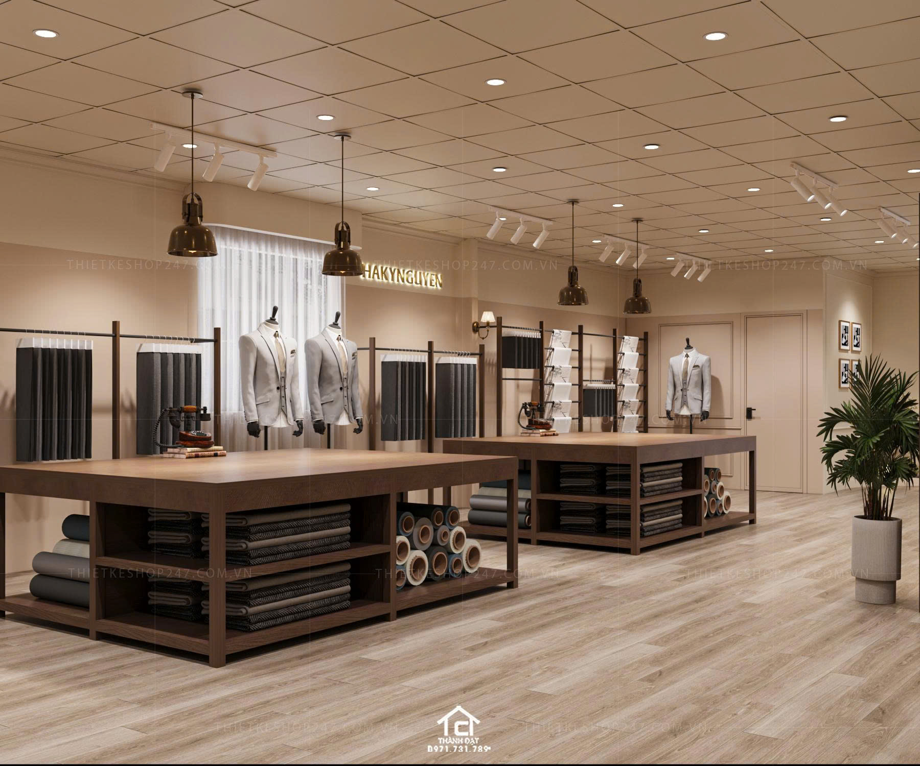 Thiết kế shop thời trang đẹp trẻ trung