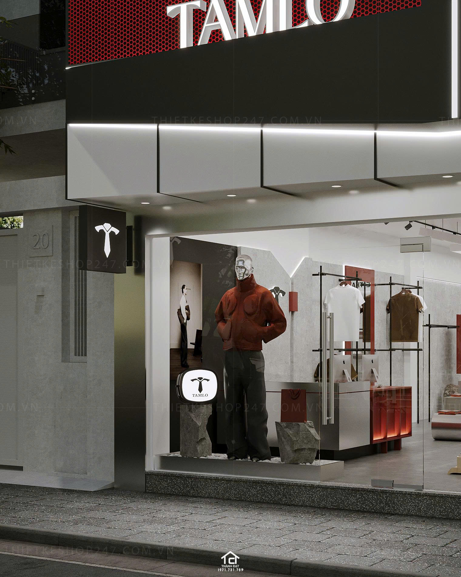 thiết kế shop thời trang đẹp và sang