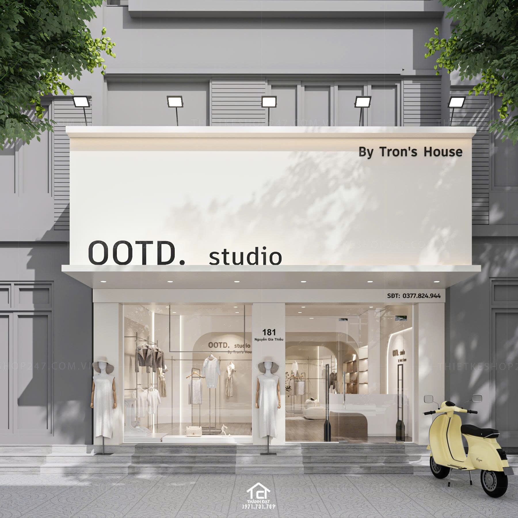 thiết kế shop thời trang đẹp