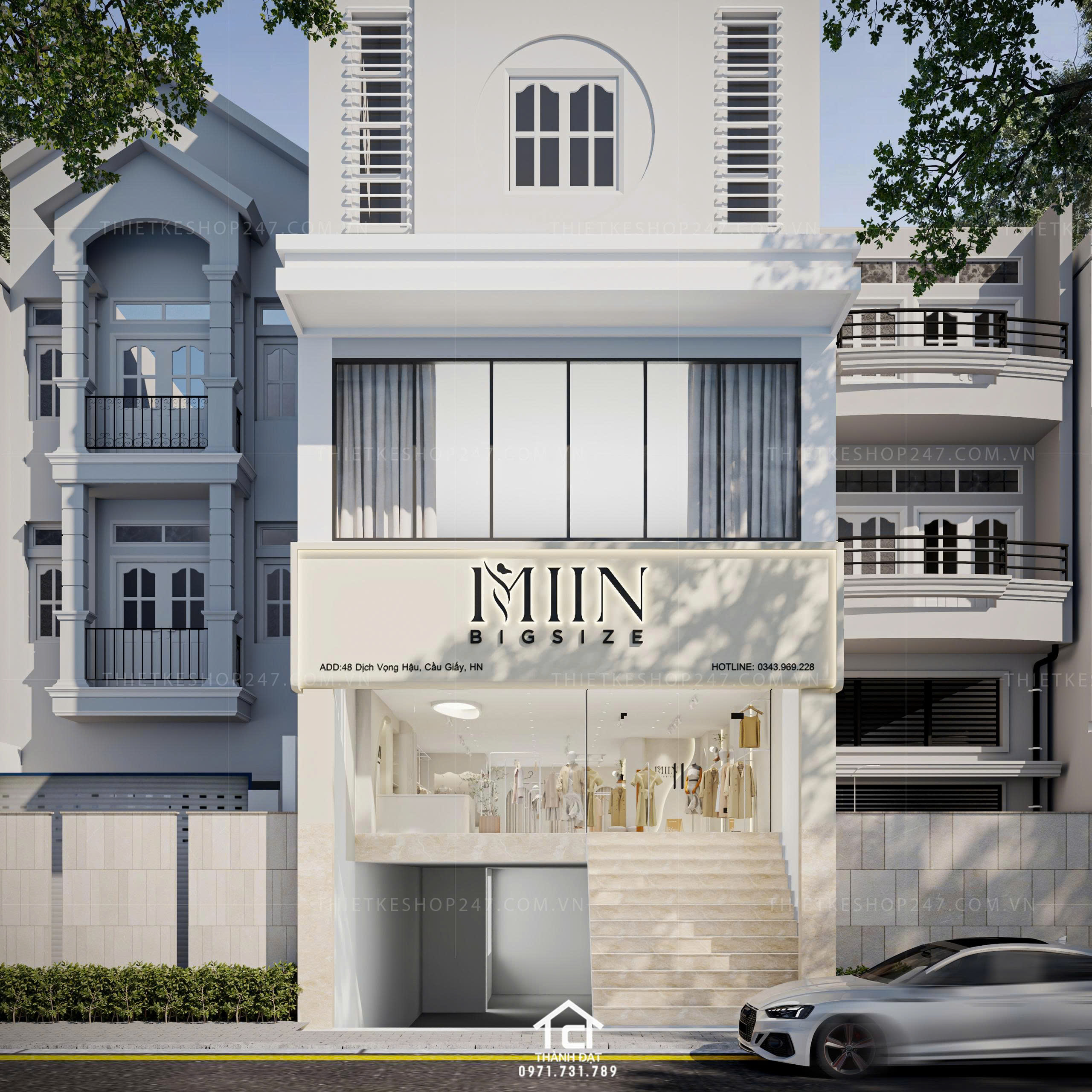 thiết kế shop thời trang đẹp