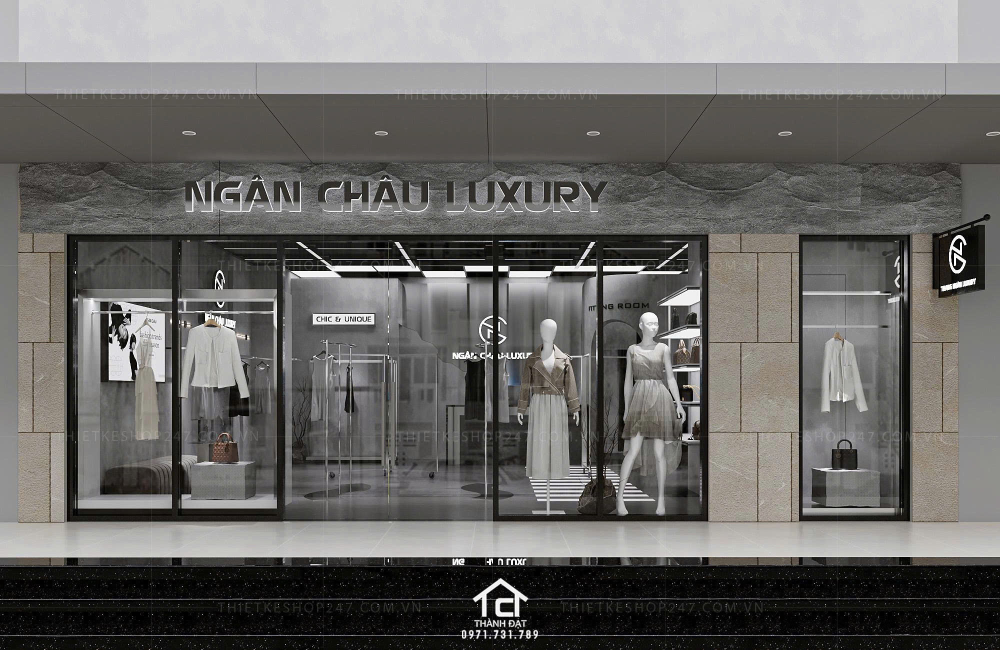thiết kế shop thời trang đẹp
