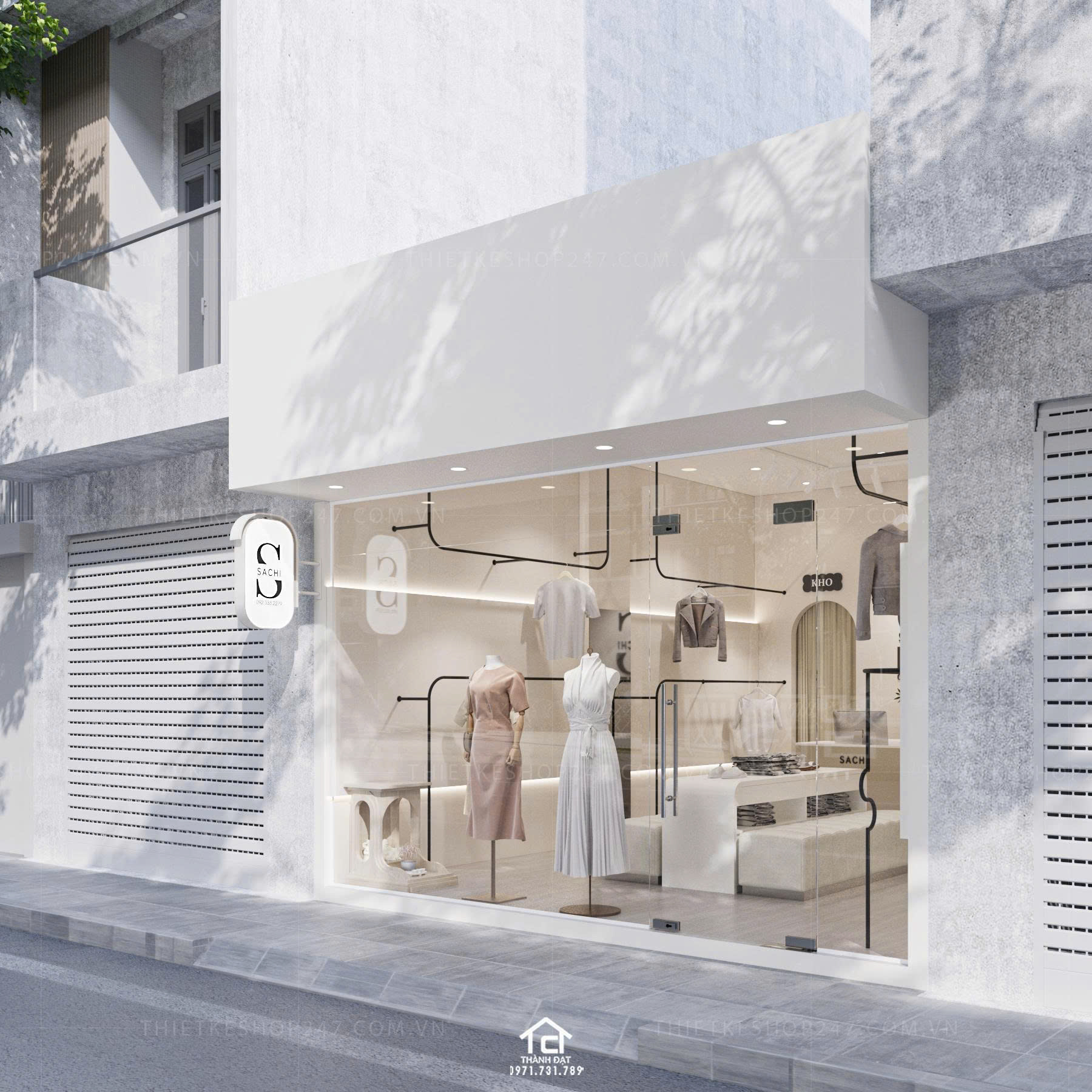 thiết kế shop thời trang đẹp