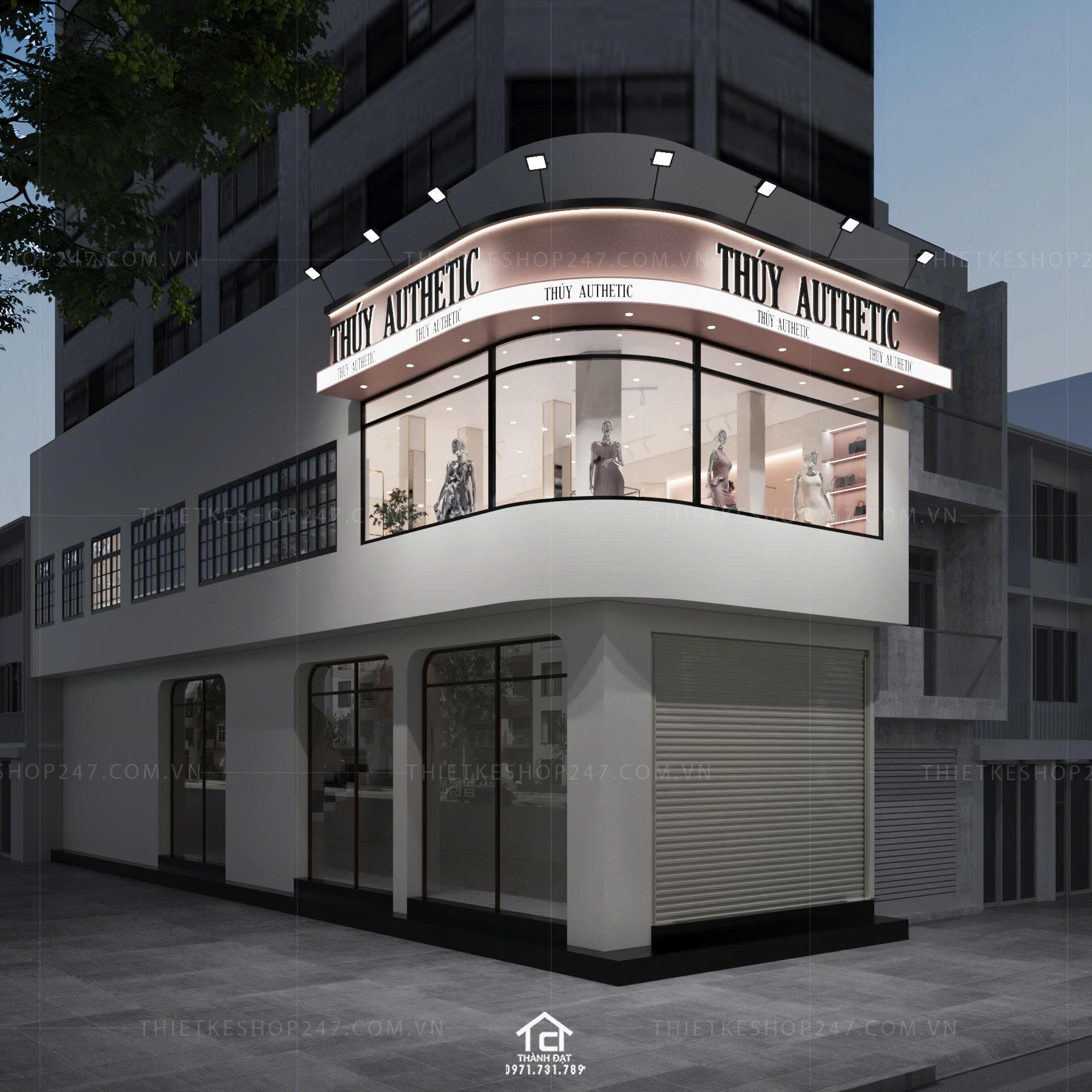 thiết kế shop thời trang đẹp