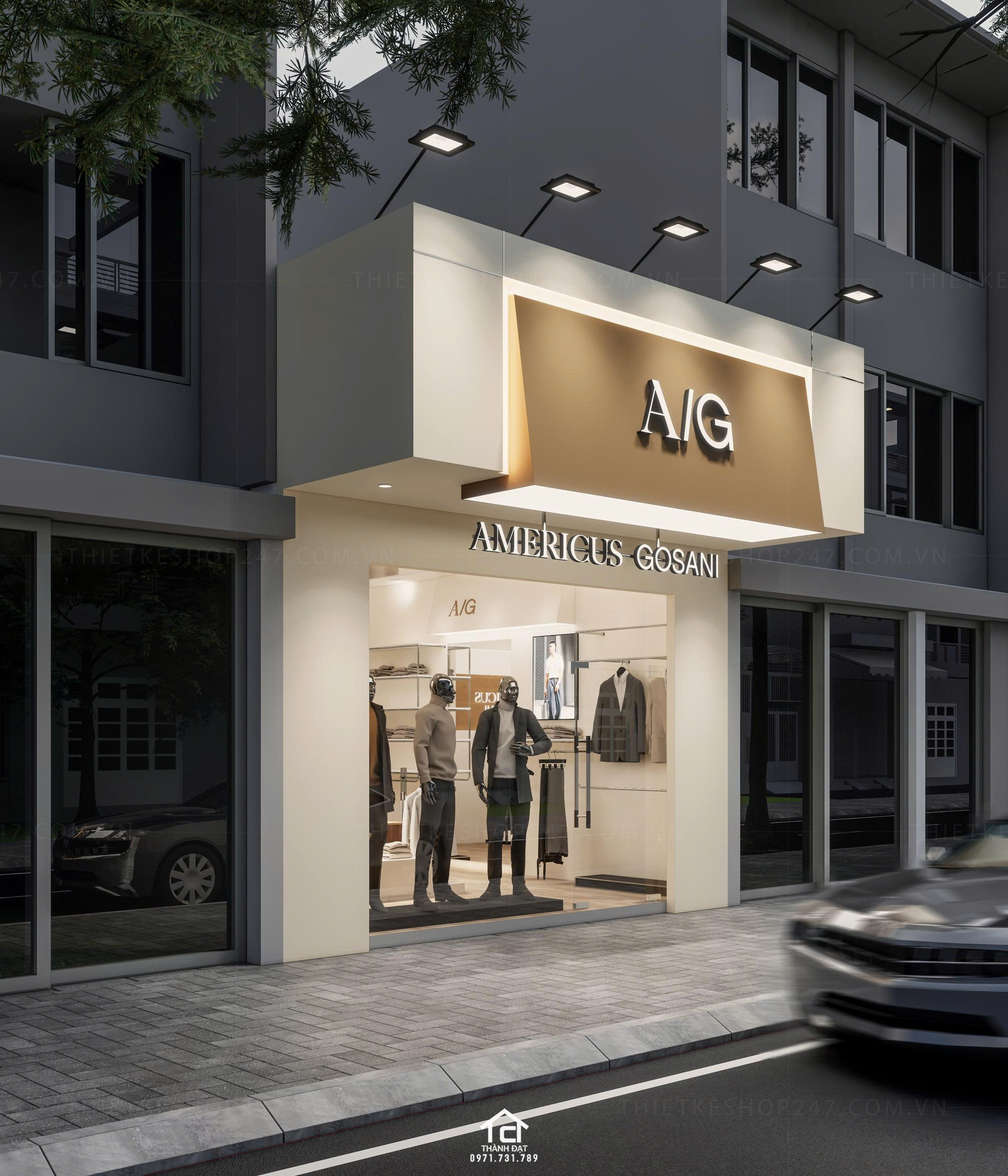 thiết kế shop thời trang đẹp