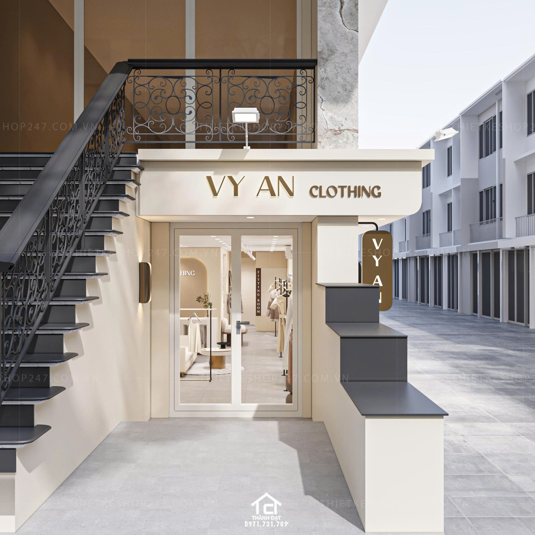 thiết kế shop thời trang đẹp