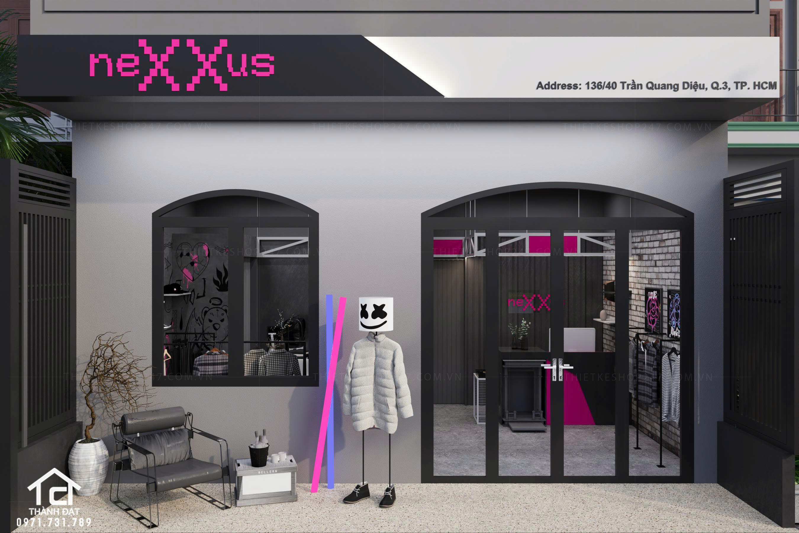 thiết kế shop thời trang đẹp