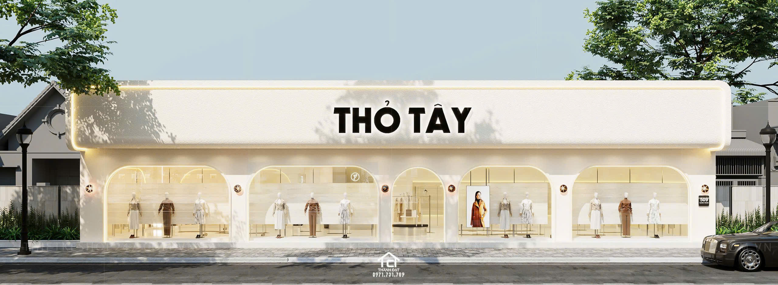 thiết kế shop thời trang đẹp