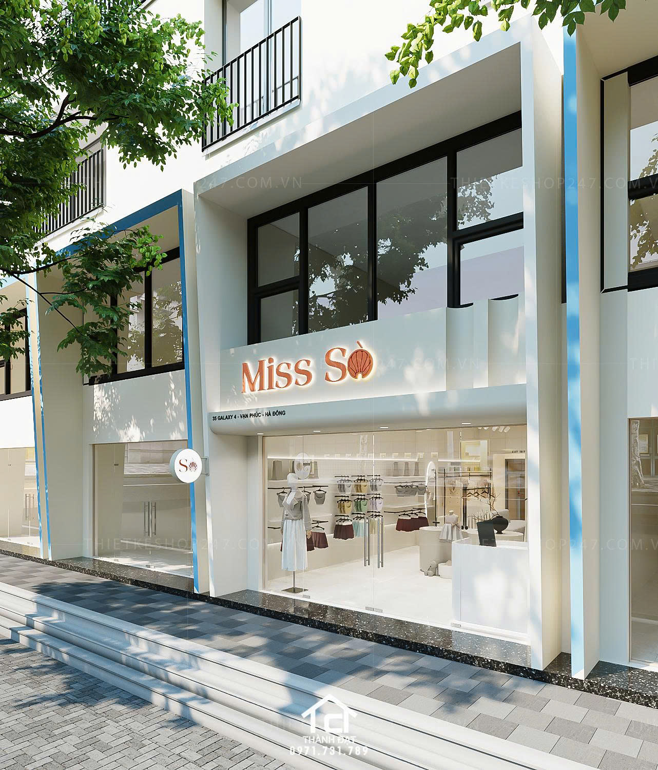 thiết kế shop thời trang đẹp
