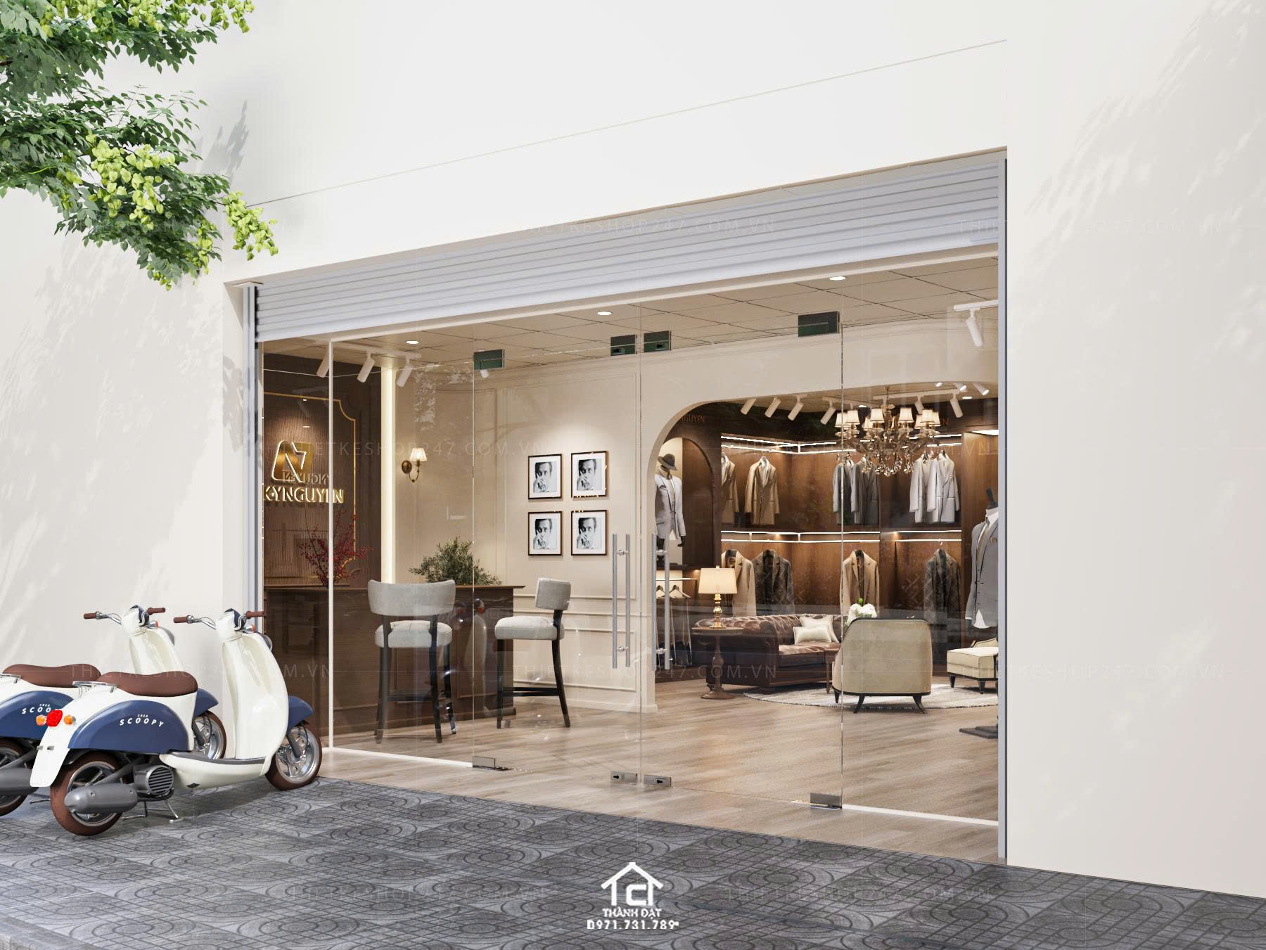 thiết kế shop thời trang đẹp 