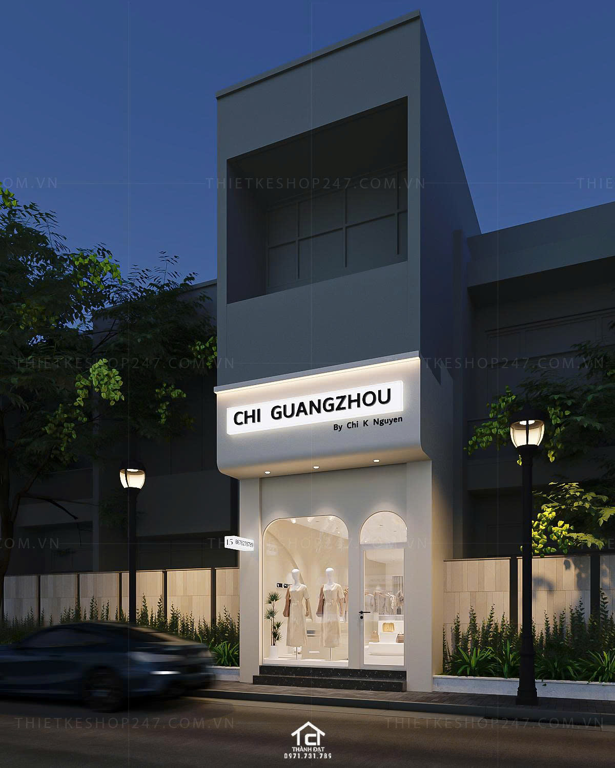 thiết kế shop thời trang đẹp