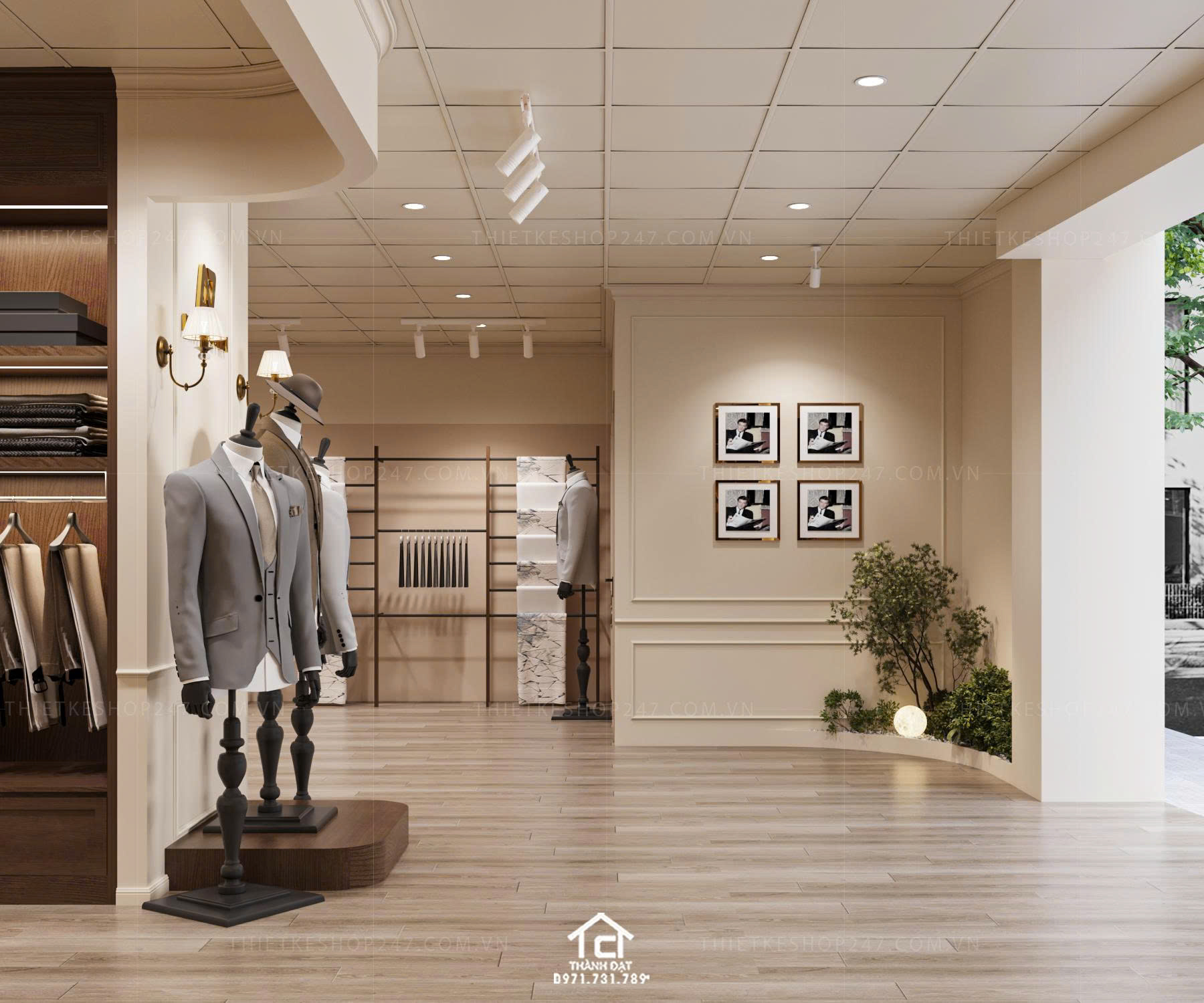 Thiết kế shop thời trang đẹp ấn tượng