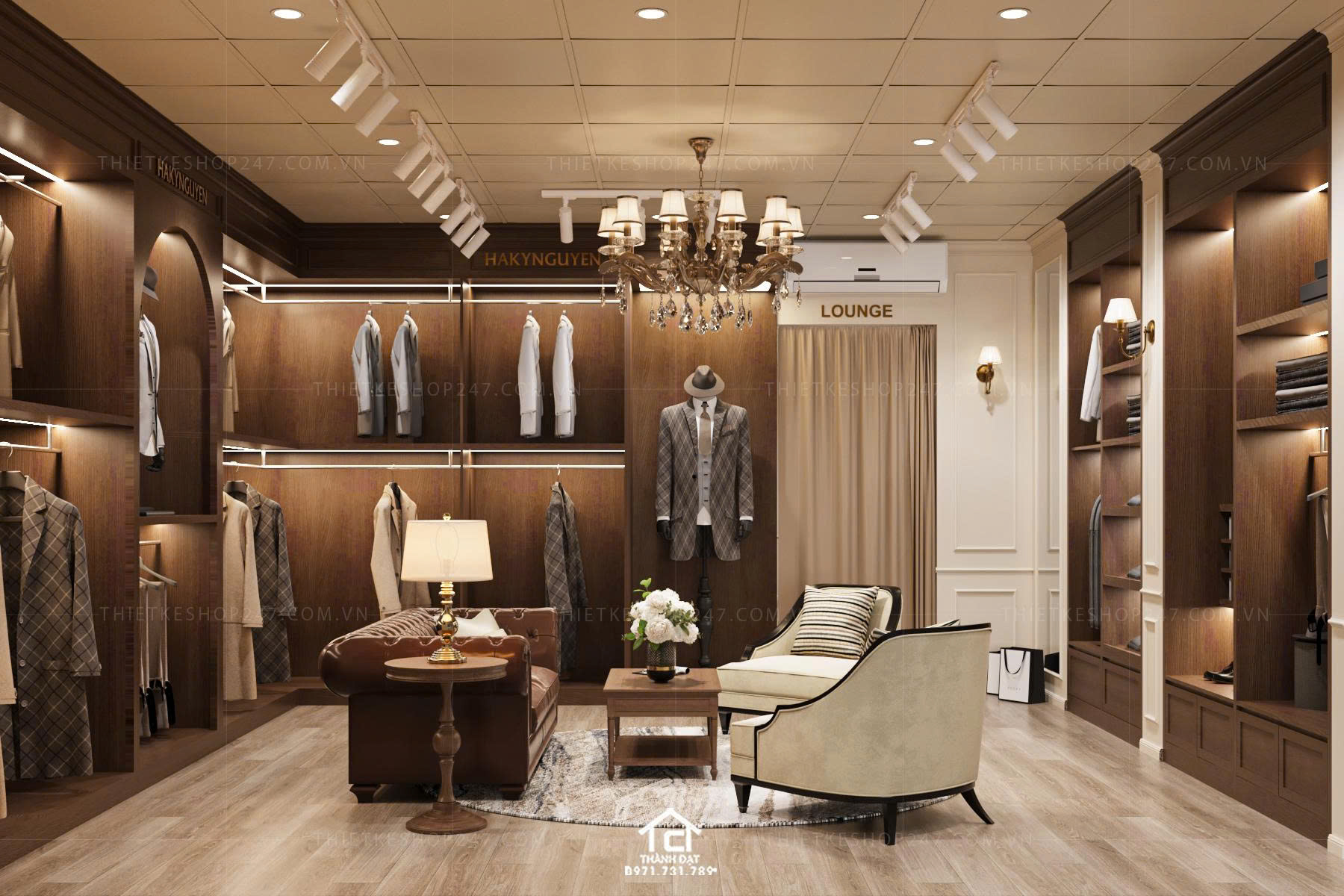 Thiết kế shop thời trang đẹp bắt mắt