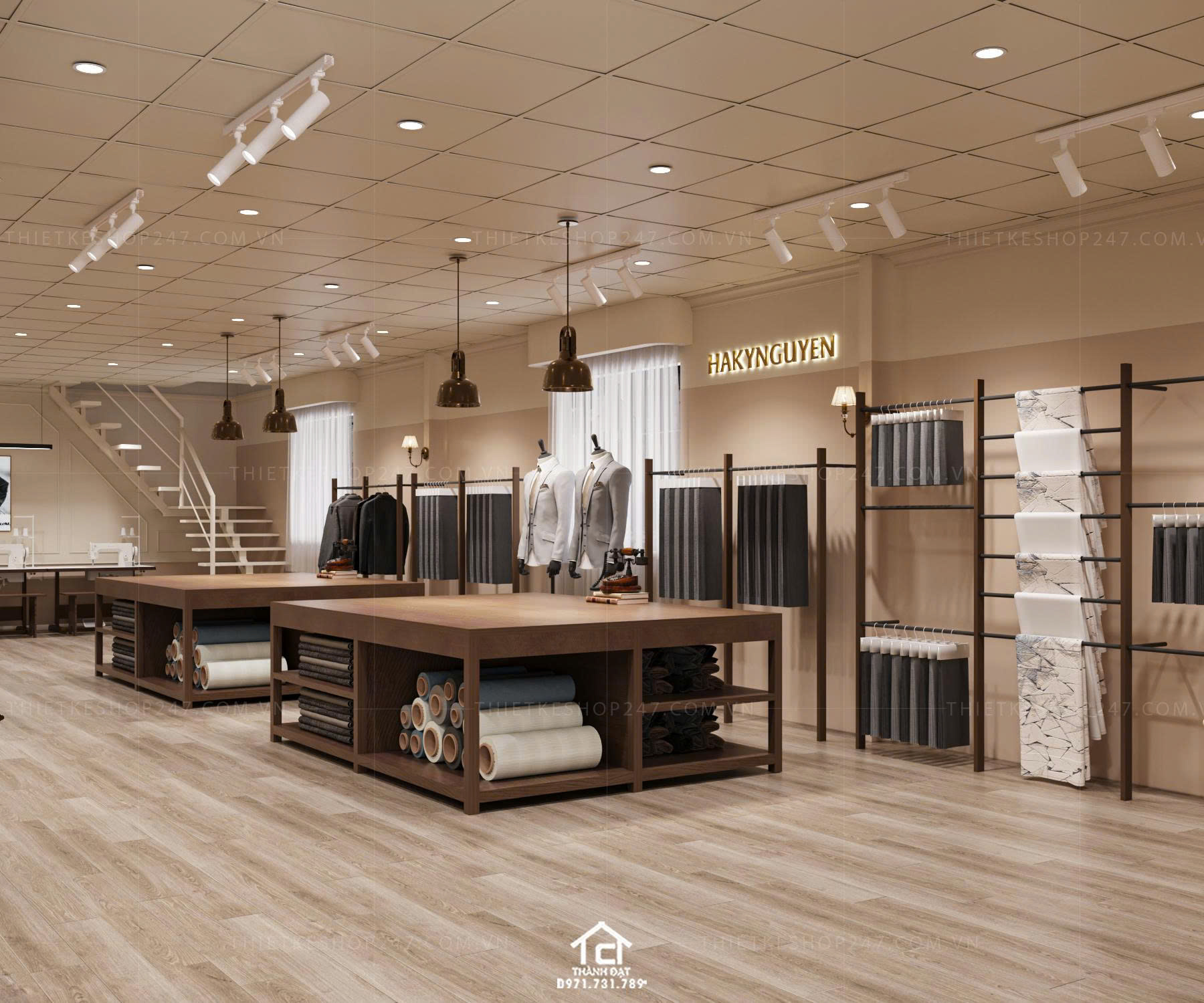 Thiết kế shop thời trang đẹp năng động