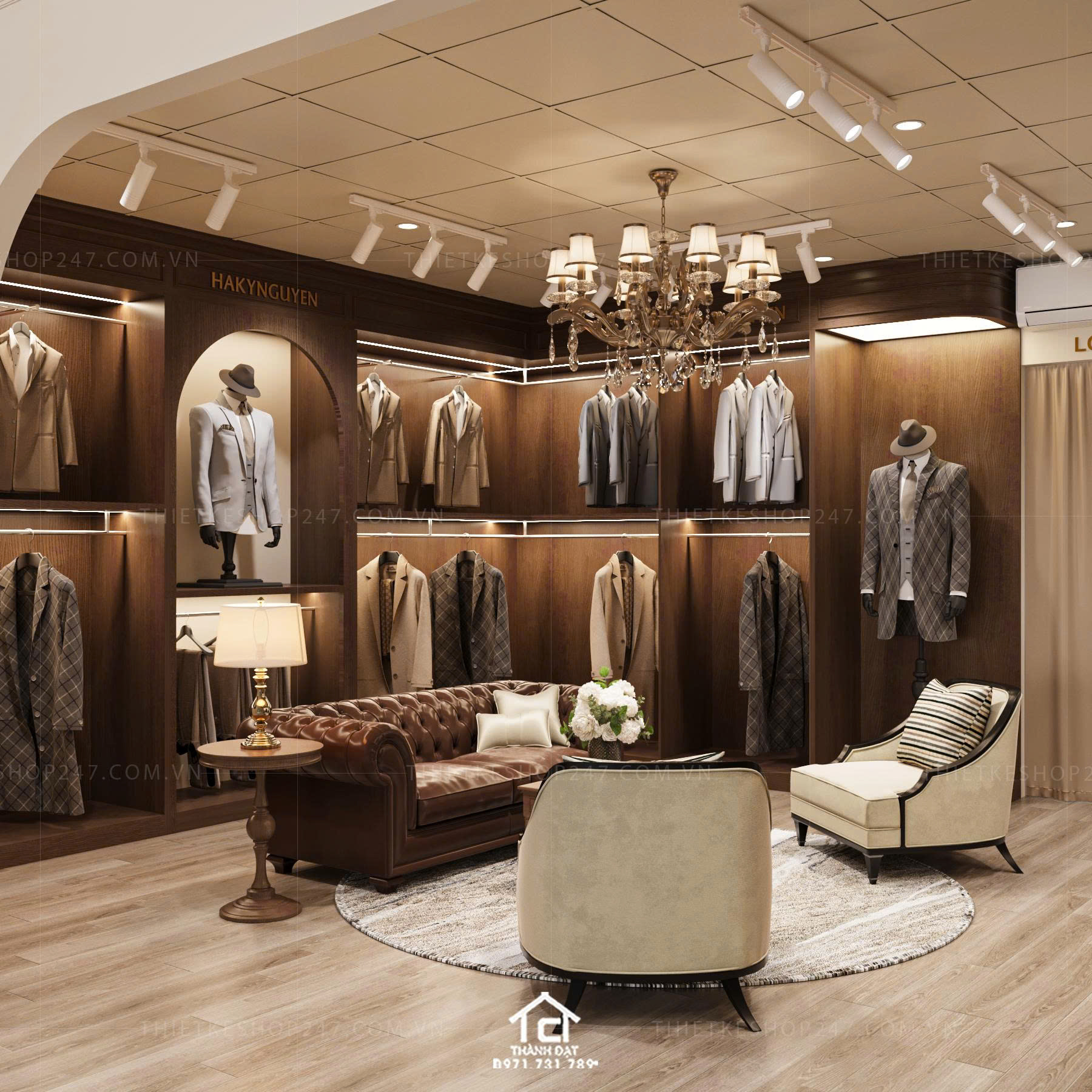 Thiết kế shop thời trang đẹp sáng tạo
