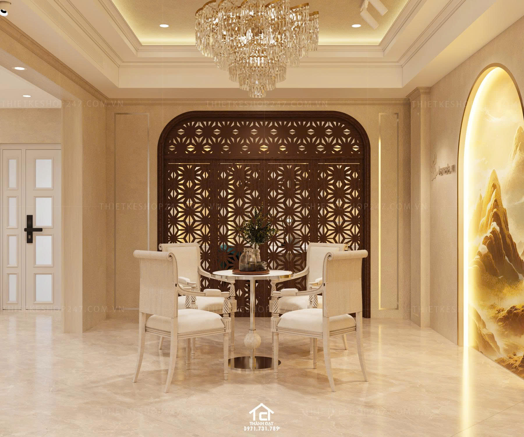 Thiết kế shop trang sức đẹp lung linh