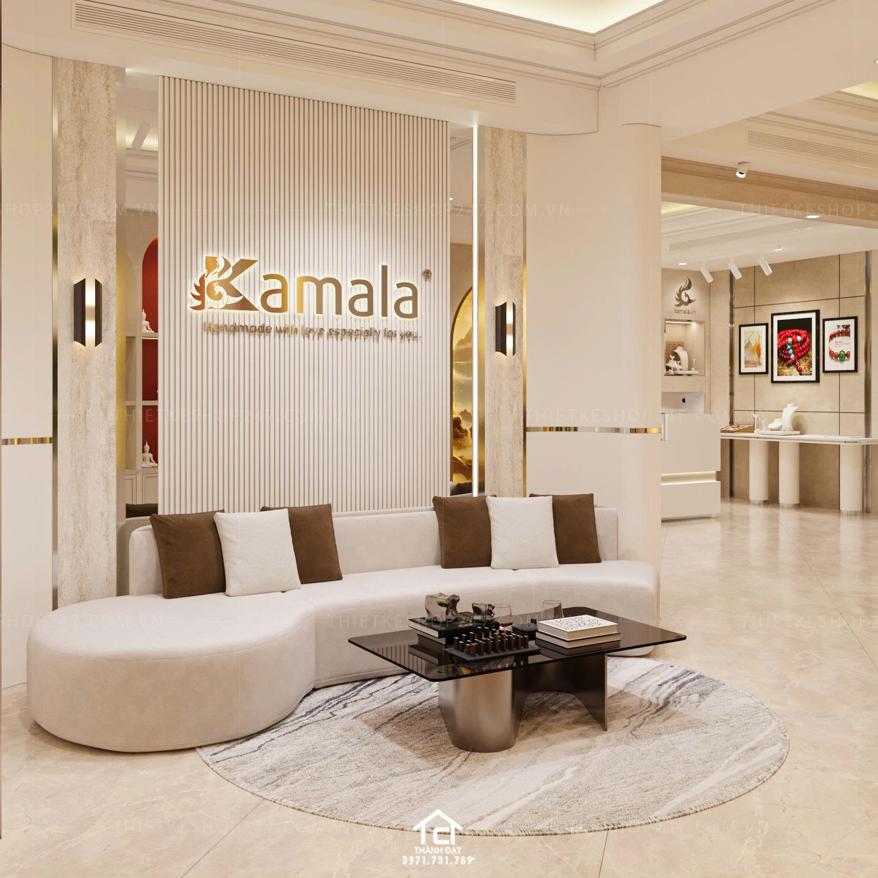 thiết kế shop trang sức đẹp tinh tế