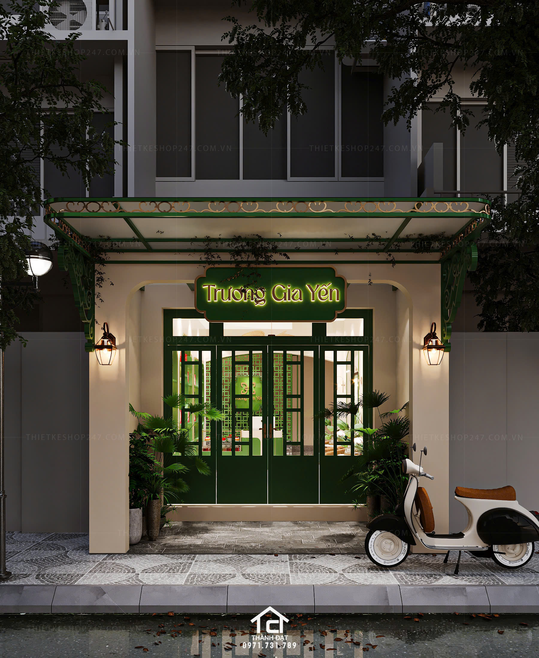 Thiết kế shop yến sào đẹp