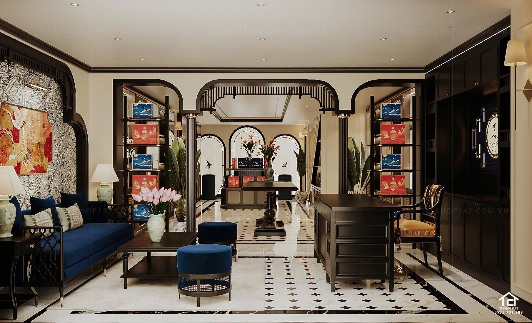Thiết kế shop yến sào đẹp