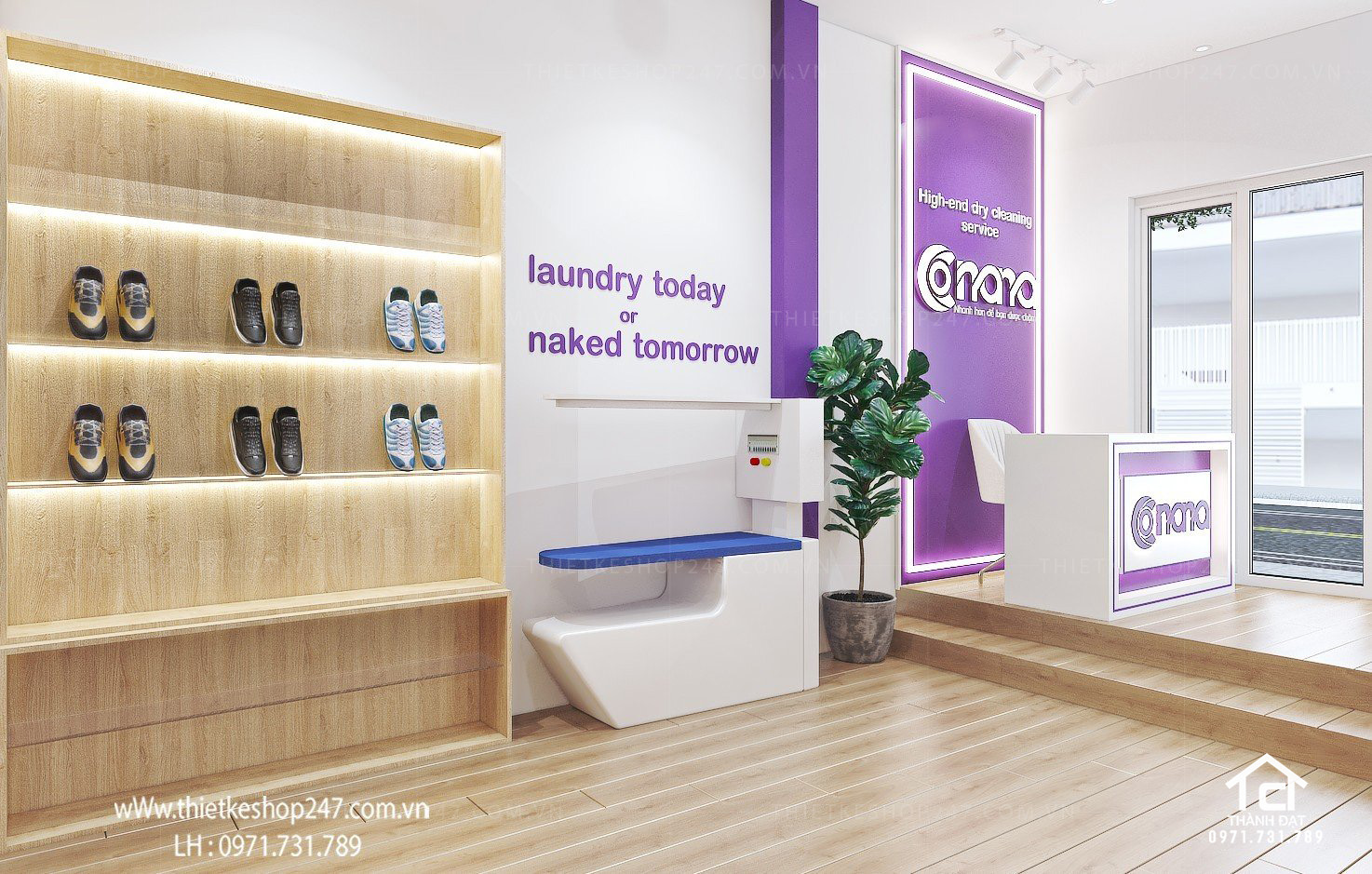 Thiết kế siêu thị tiện ích tổng hợp đẹp