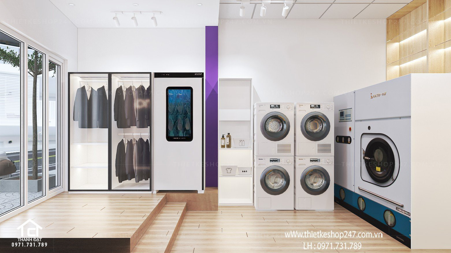 Thiết kế siêu thị tiện ích tổng hợp đẹp bắt mắt