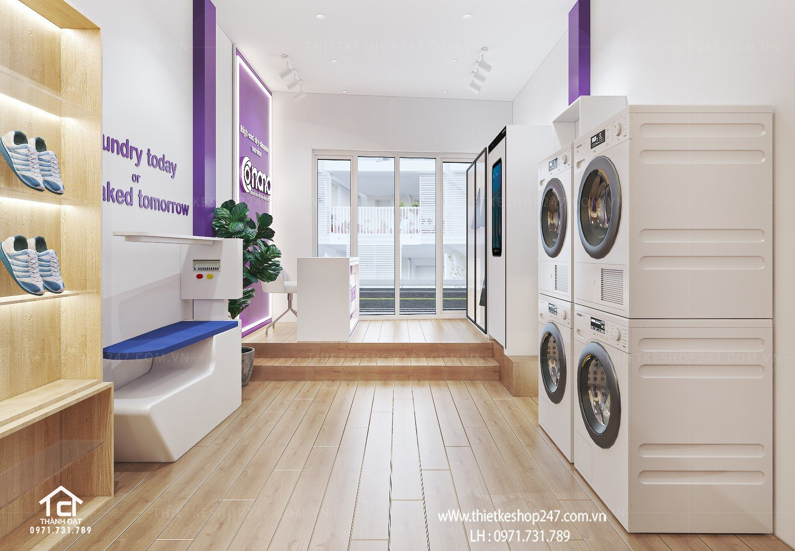 Thiết kế siêu thị tiện ích tổng hợp đẹp hiện đại