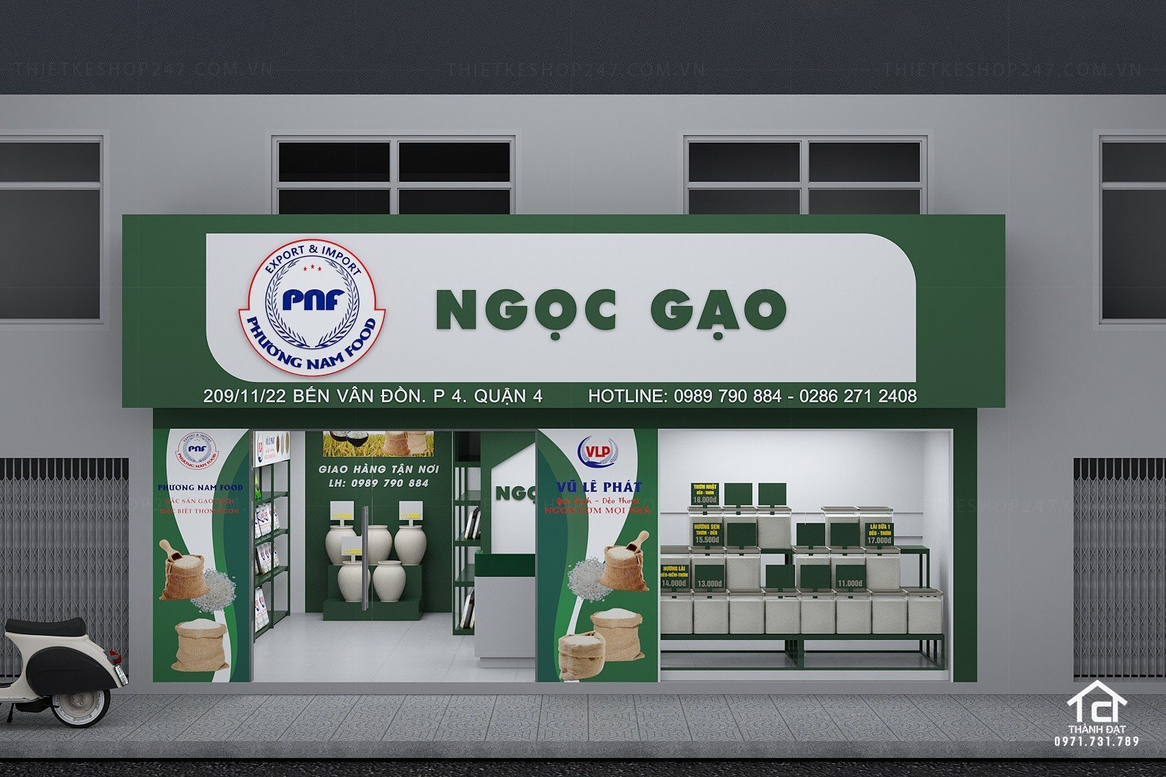 Thiết kế siêu thị tiện ích tổng hợp đẹp sang trọng