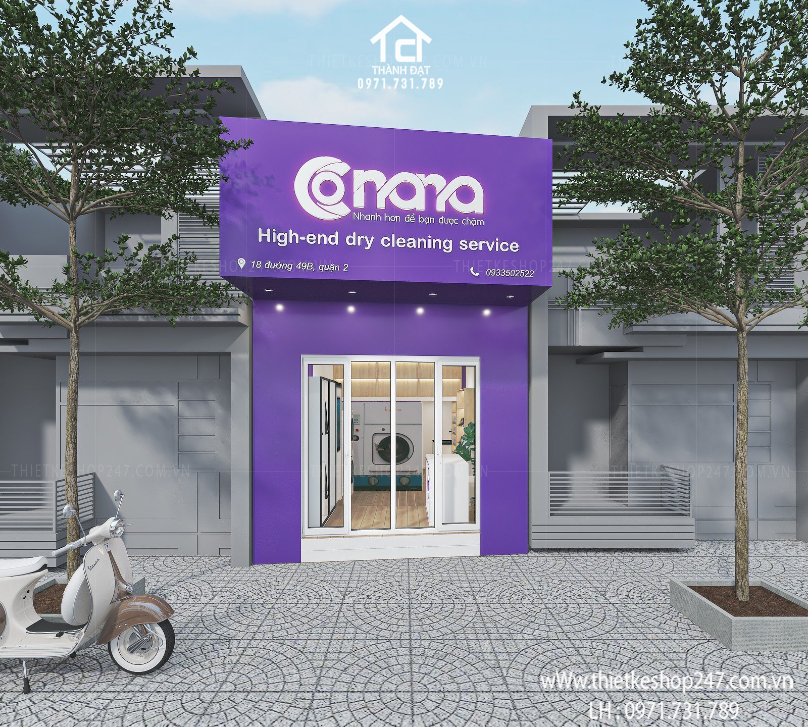 Thiết kế siêu thị tiện ích tổng hợp đẹp