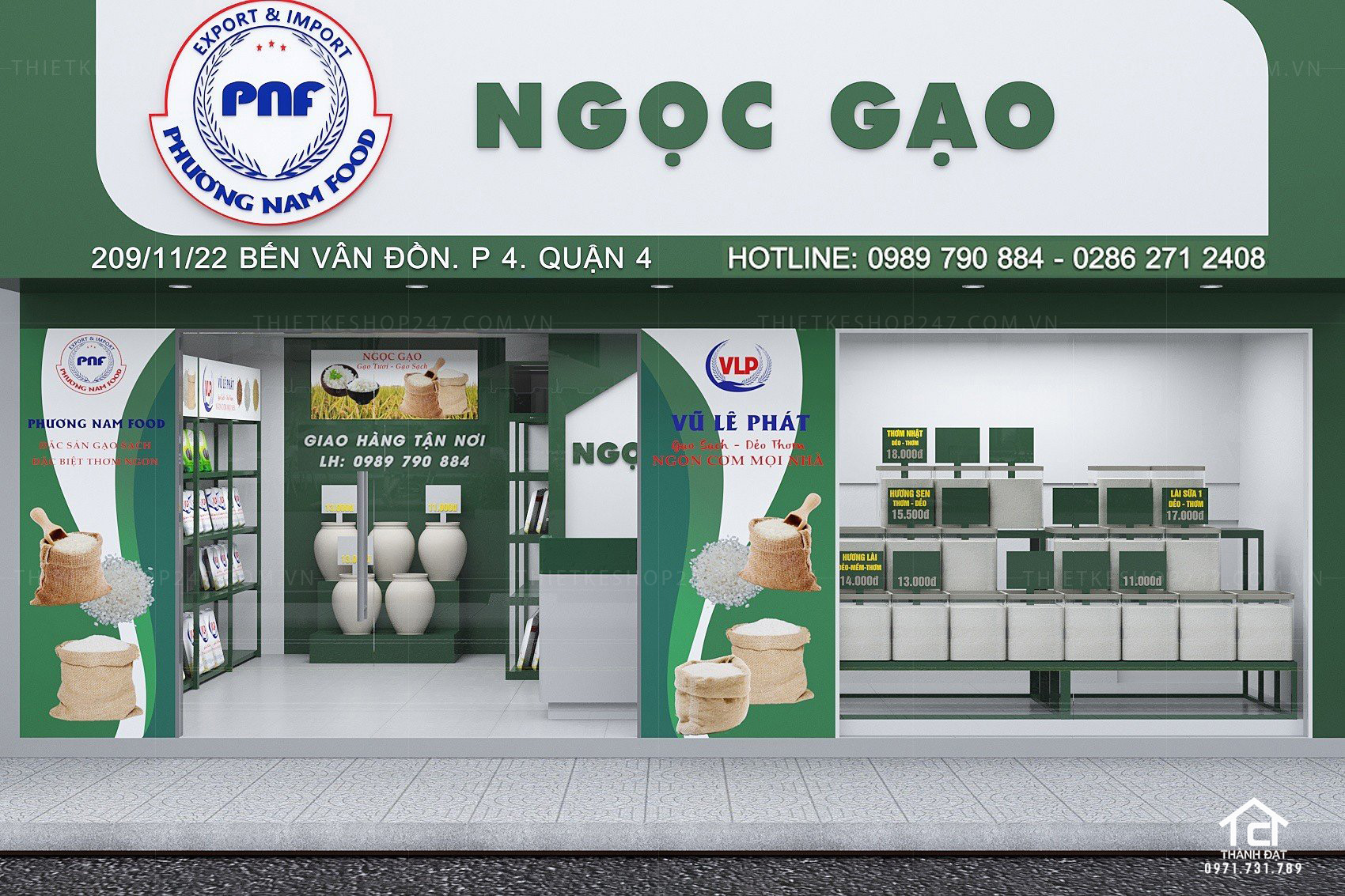 Thiết kế siêu thị tiện ích tổng hợp đẹp