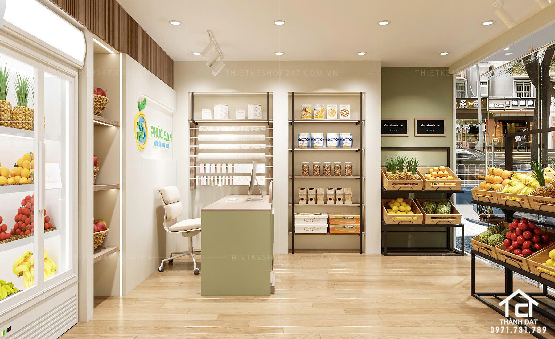 thiết kế siêu thị tiện ích tổng hợp đẹp ấn tượng