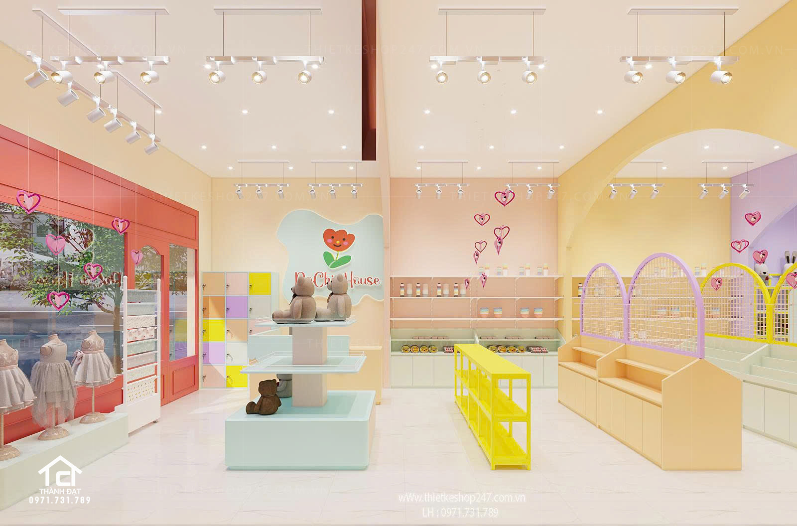 Thiết kế siêu thị tiện ích tổng hợp đẹp ấn tượng