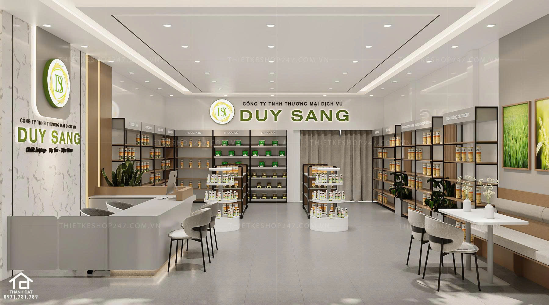 Thiết kế siêu thị tiện ích tổng hợp đẹp hiện đại