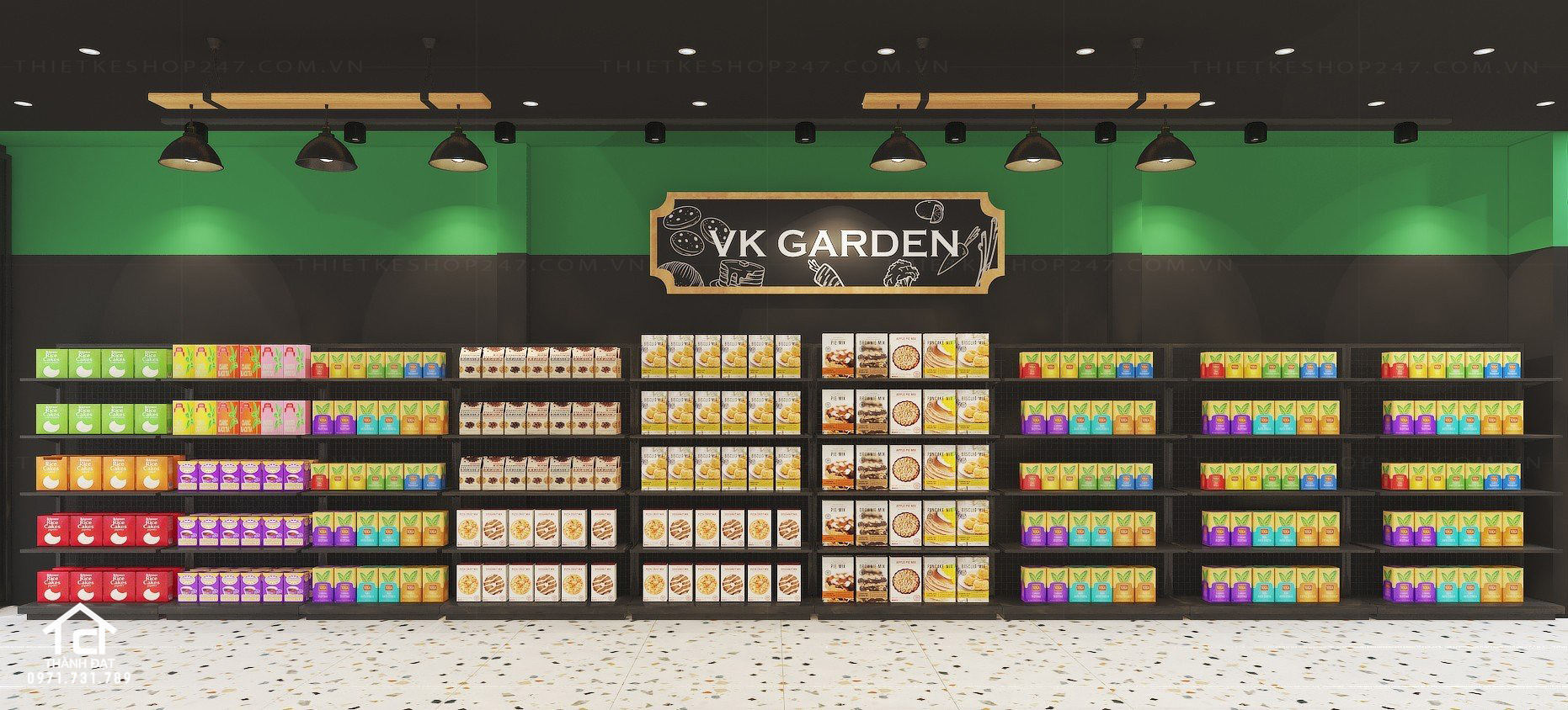 Thiết kế siêu thị tiện ích tổng hợp đẹp lôi cuốn