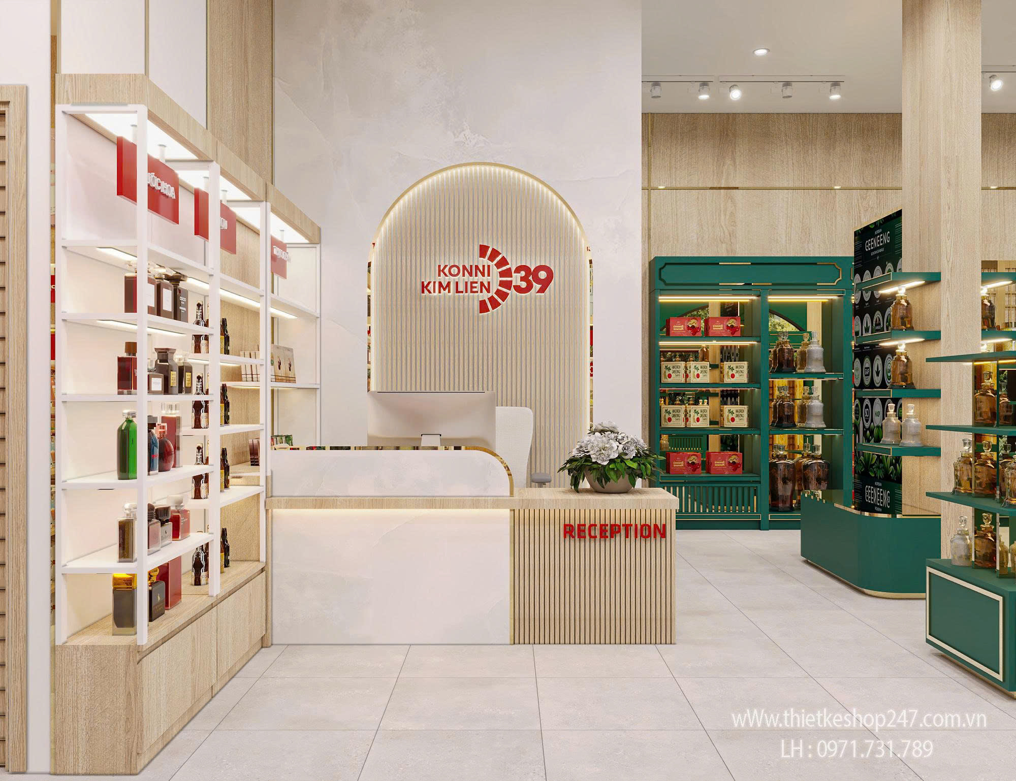 thiết kế siêu thị tiện ích tổng hợp đẹp lung linh