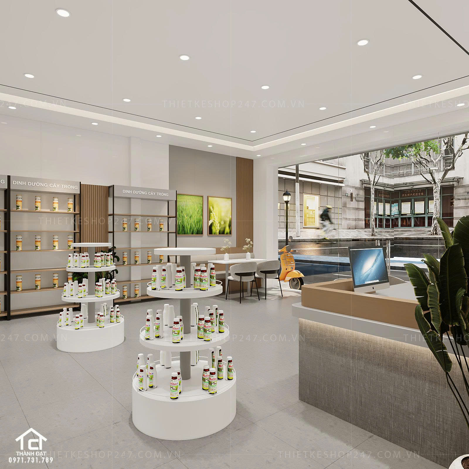 Thiết kế siêu thị tiện ích tổng hợp đẹp lung linh