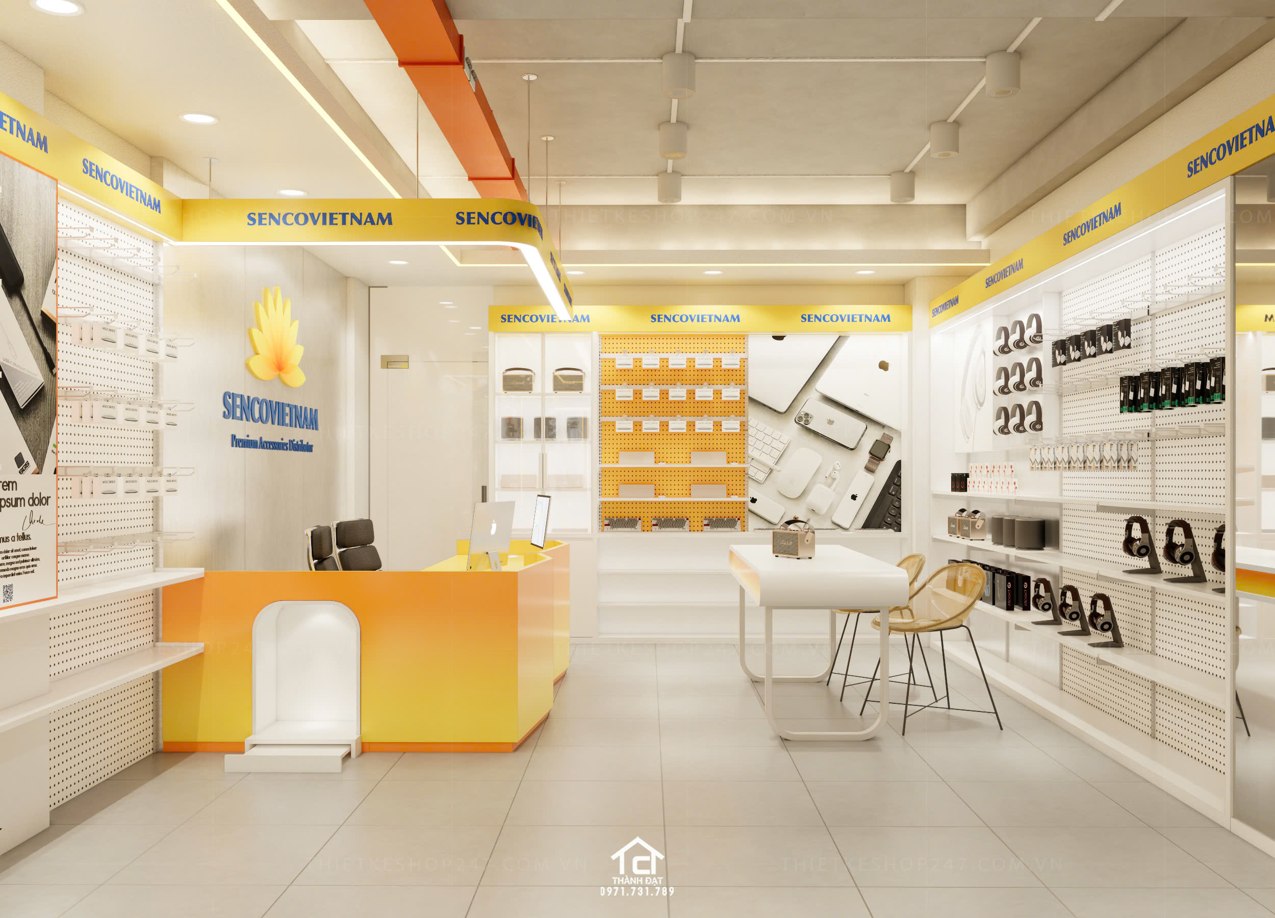 Thiết kế siêu thị tiện ích tổng hợp đẹp năng động