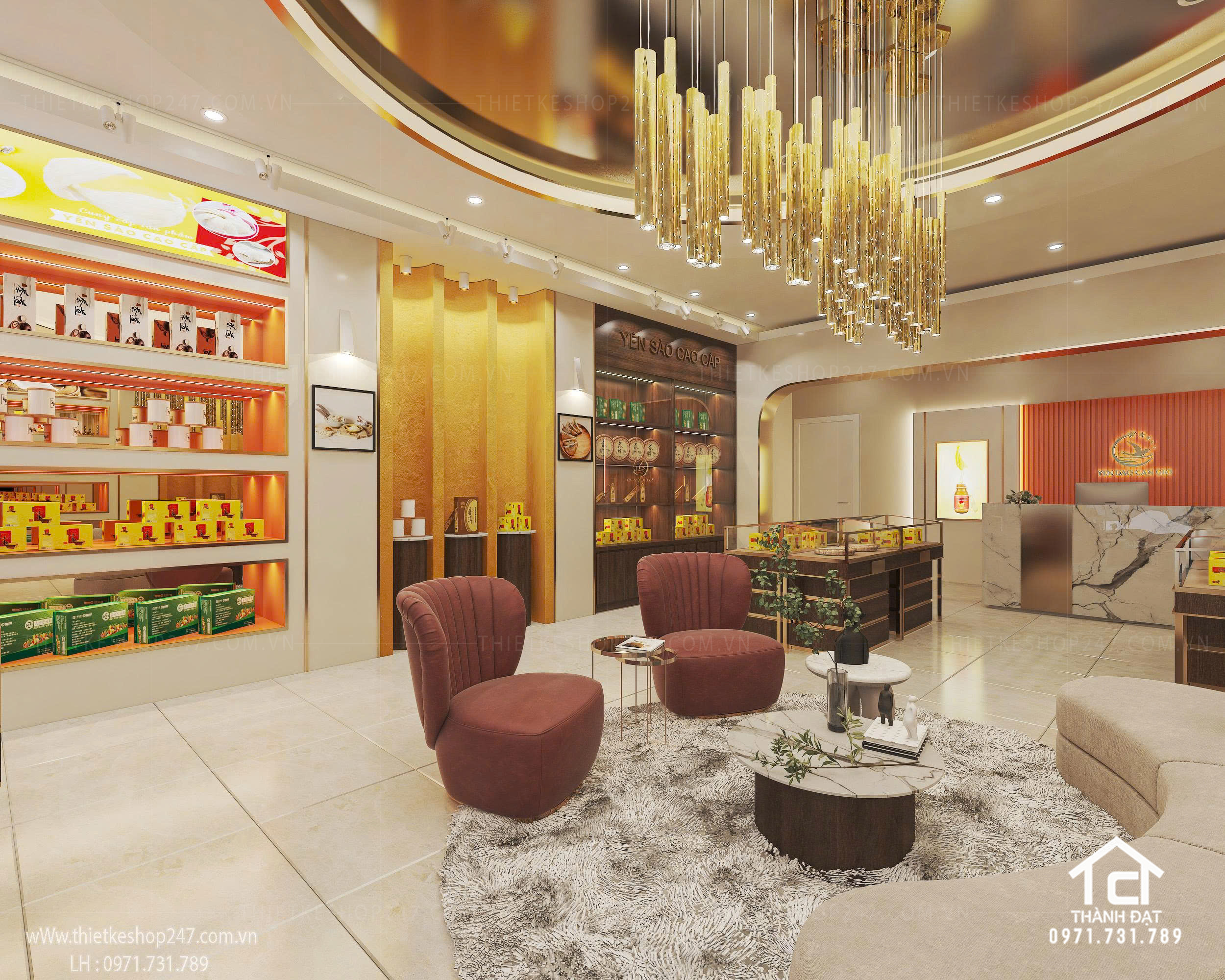 thiết kế siêu thị tiện ích tổng hợp đẹp nổi bật