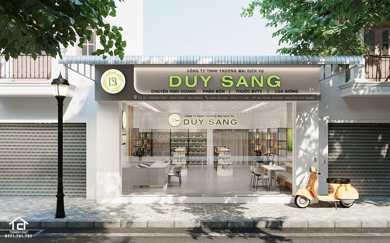 Thiết kế siêu thị tiện ích tổng hợp đẹp SANG TRỌNG