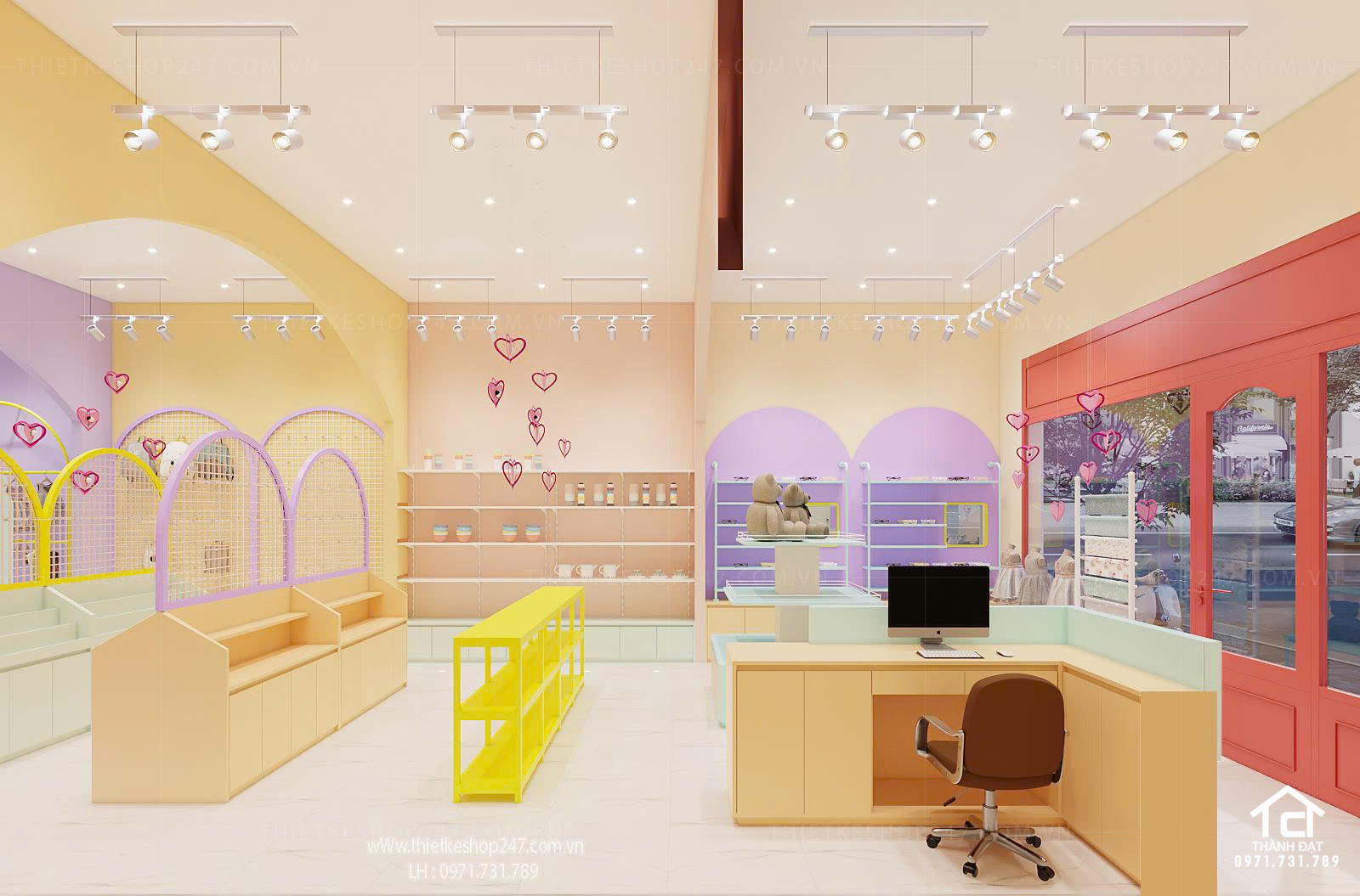 Thiết kế siêu thị tiện ích tổng hợp đẹp SINH ĐỘNG