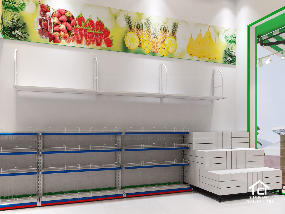thiết kế siêu thị tiện ích tổng hợp đẹp thu hút