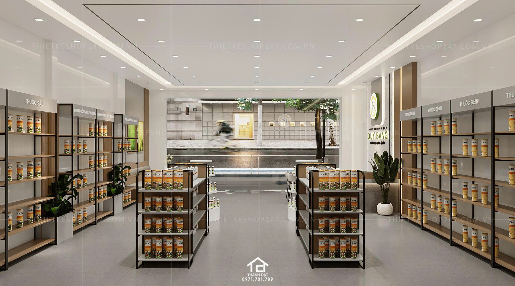 Thiết kế siêu thị tiện ích tổng hợp đẹp tinh tế