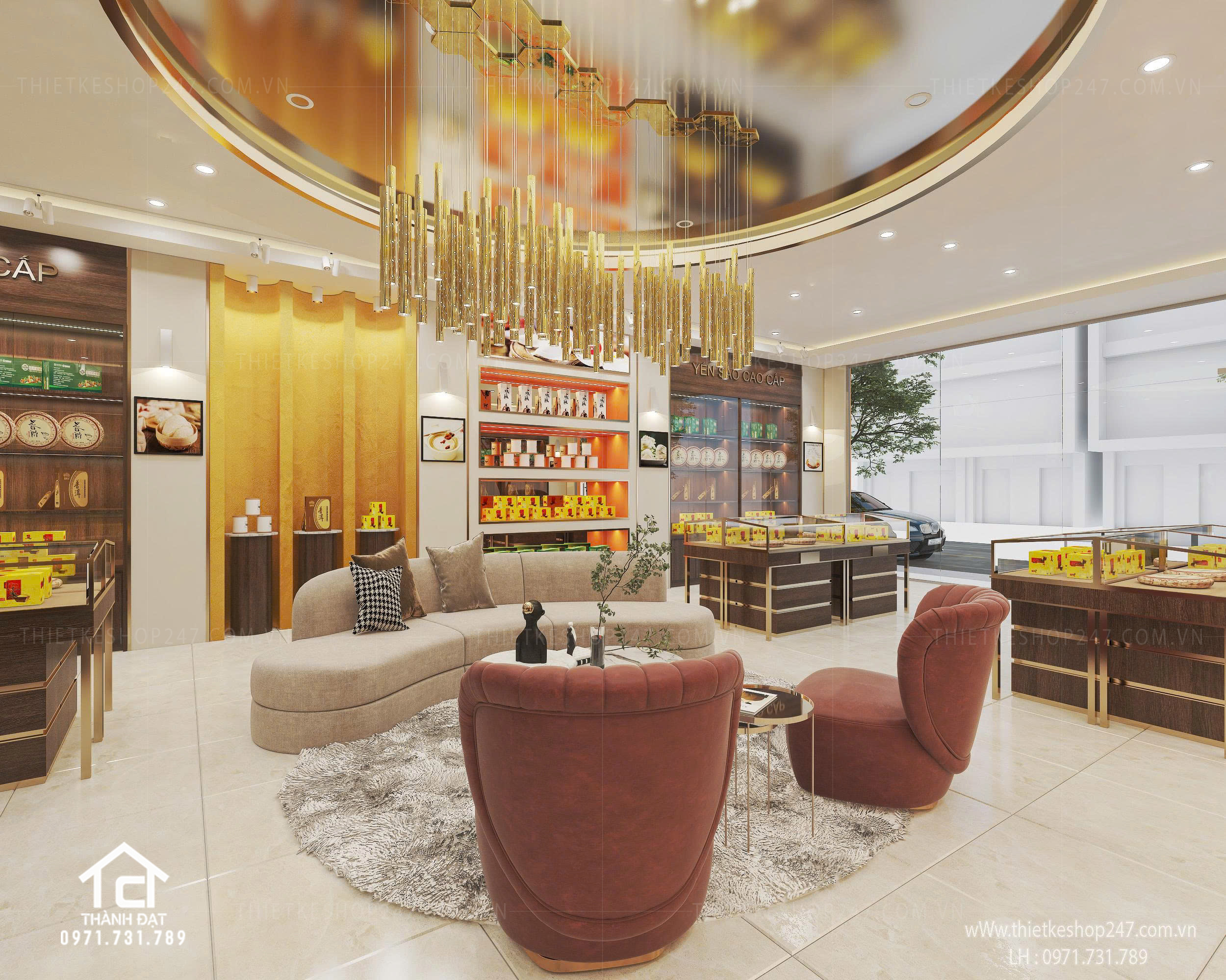 thiết kế siêu thị tiện ích tổng hợp đẹp trẻ trung